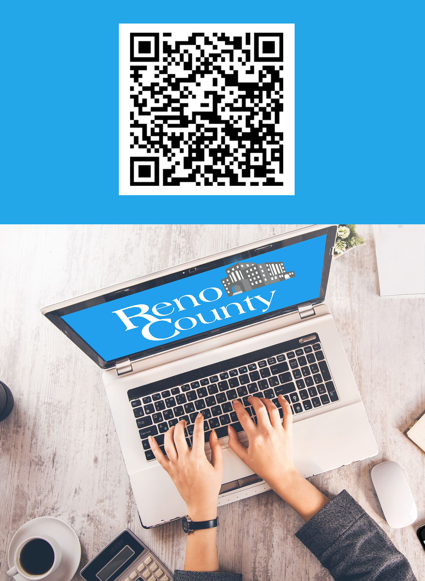We Want to Hear From Reno County Residents! Didn’t Get a Survey in the Mail? Scan the QR Code to Join In. - News Image